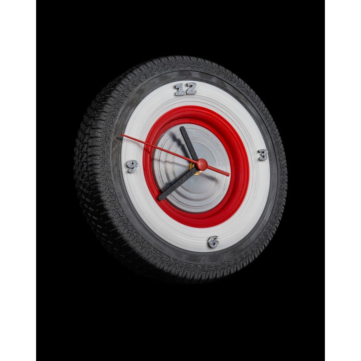 Horloge Pneu "Tire'D Of Time" – Murale Ou À Poser