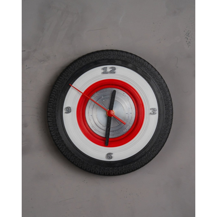 Horloge Pneu "Tire'D Of Time" – Murale Ou À Poser