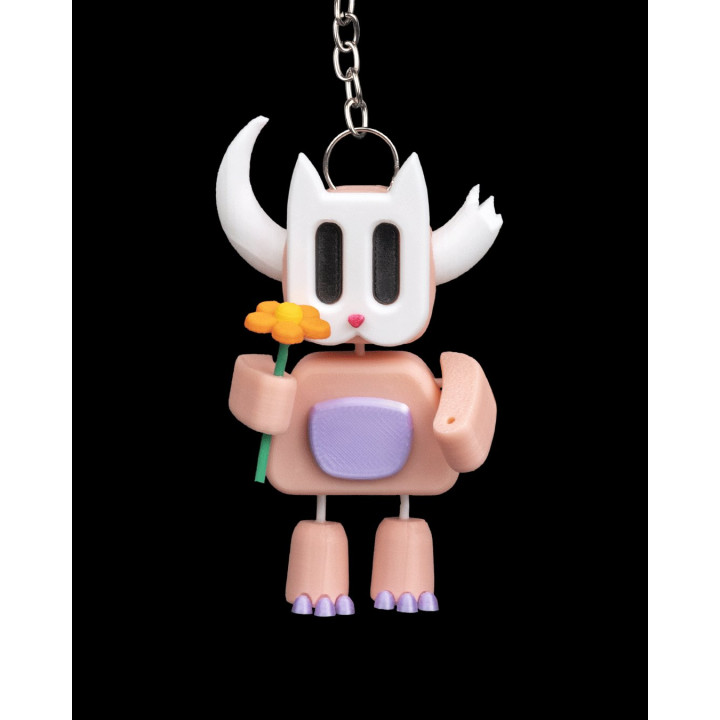 Crack Horn – Porte-Clés Figurine Robot Taureau Articulé