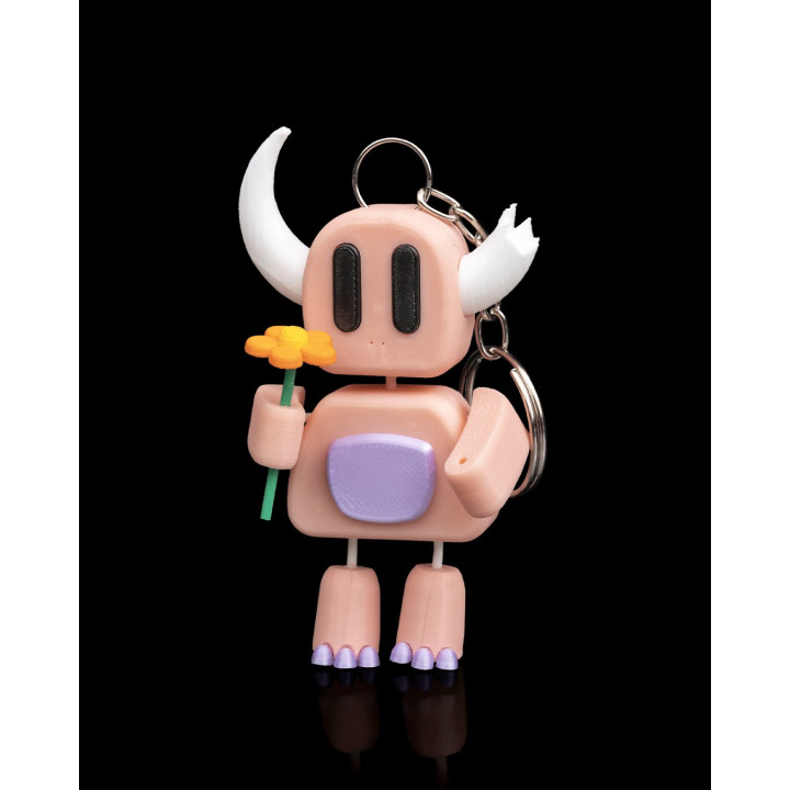 Crack Horn – Porte-Clés Figurine Robot Taureau Articulé