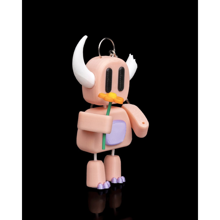 Crack Horn – Porte-Clés Figurine Robot Taureau Articulé