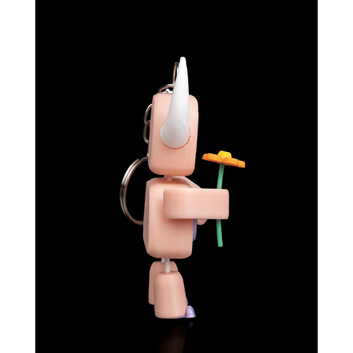 Crack Horn – Porte-Clés Figurine Robot Taureau Articulé