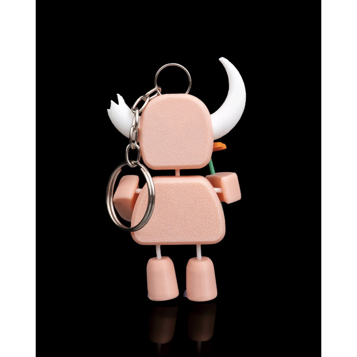 Crack Horn – Porte-Clés Figurine Robot Taureau Articulé