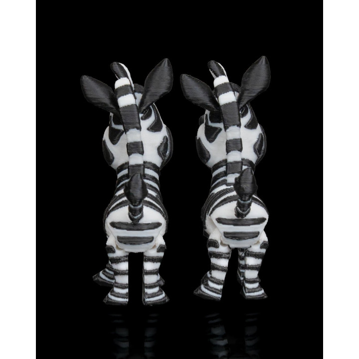 Duo De Zèbres Rigolos – Figurines Décoratives Rayées