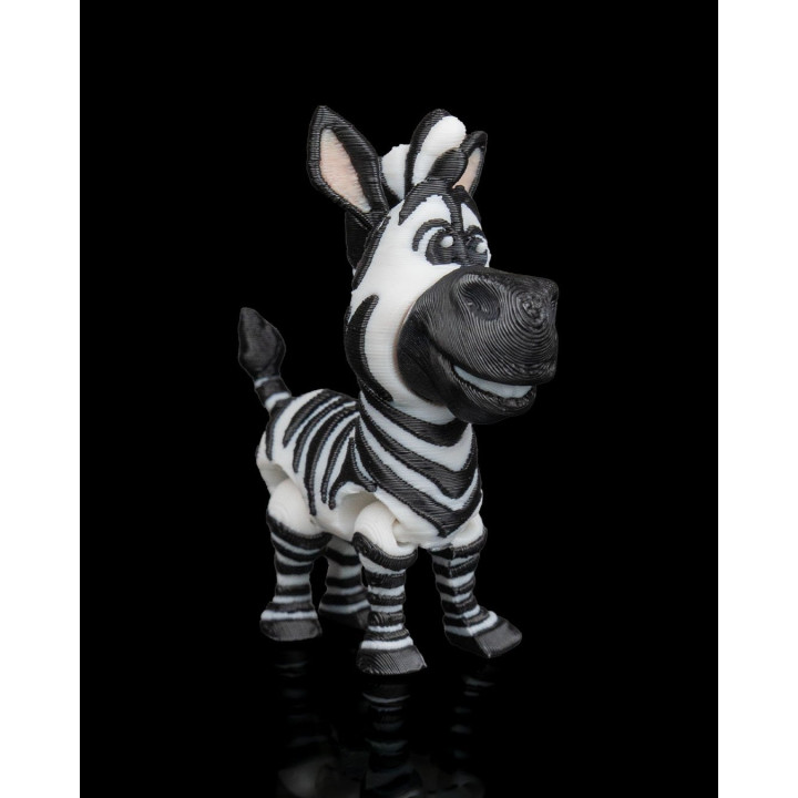 Duo De Zèbres Rigolos – Figurines Décoratives Rayées