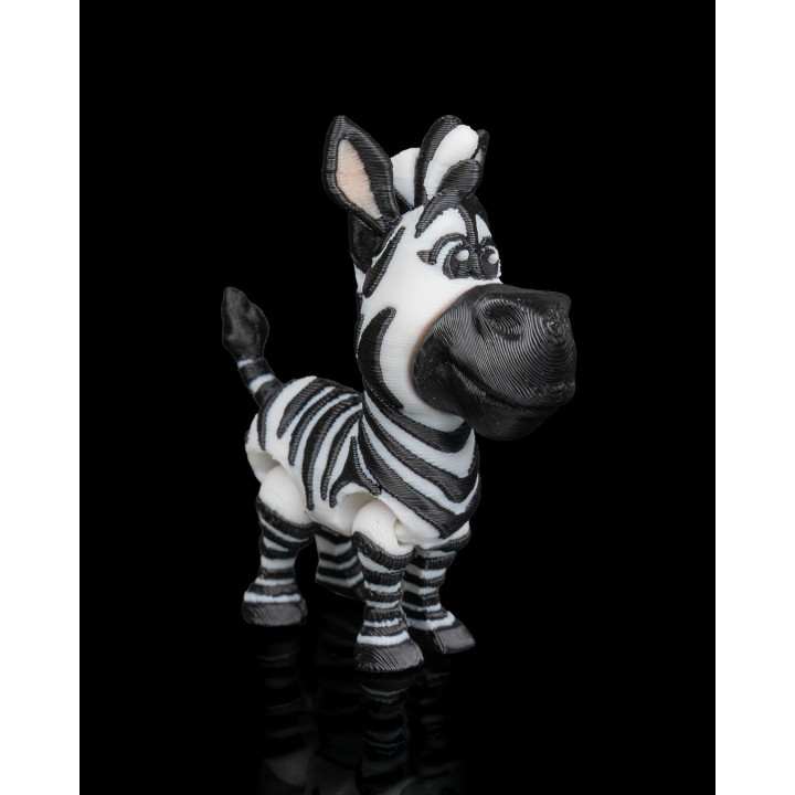 Duo De Zèbres Rigolos – Figurines Décoratives Rayées