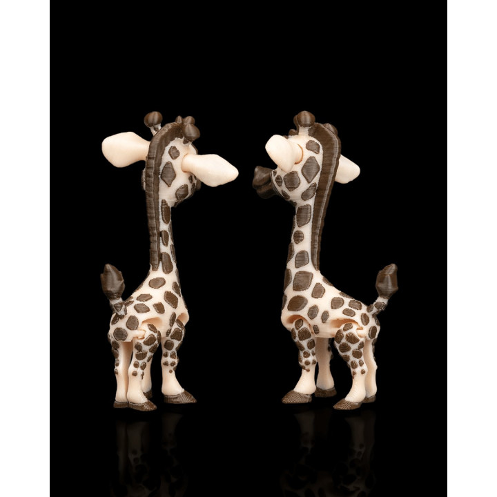 Duo De Girafes Rigolotes – Figurines Décoratives Multicolores