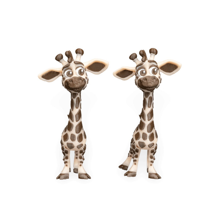 Duo De Girafes Rigolotes – Figurines Décoratives Multicolores