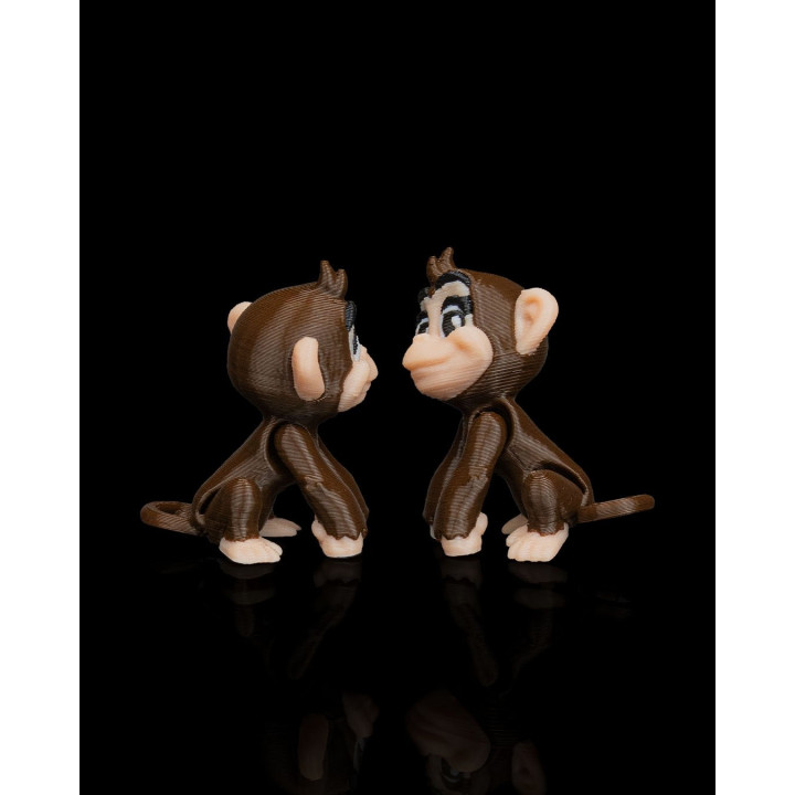 Duo De Singes Espiègle – Figurines Décoratives Made In Occitanie