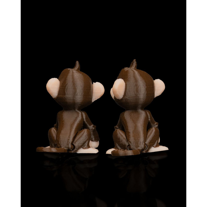 Duo De Singes Espiègle – Figurines Décoratives Made In Occitanie