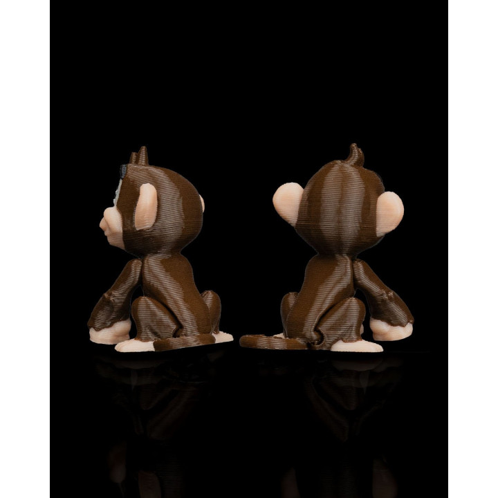 Duo De Singes Espiègle – Figurines Décoratives Made In Occitanie