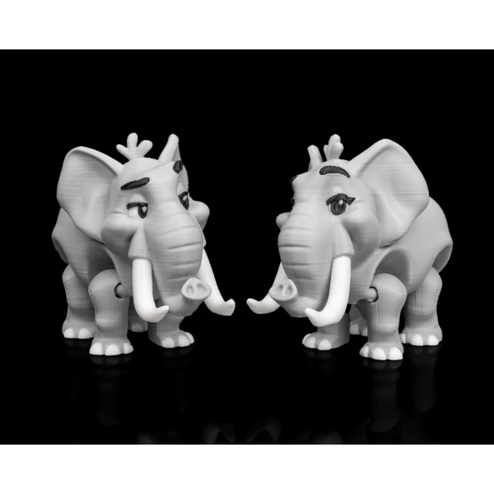 Duo De Figurines Éléphants Fantaisie – Décoration & Cadeau Original