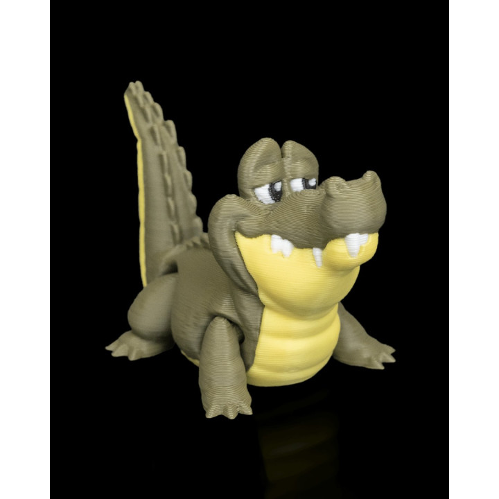 Duo De Crocodiles Rigolos – Figurines Décoratives Made In Occitanie