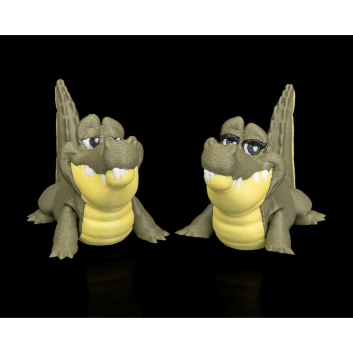 Duo De Crocodiles Rigolos – Figurines Décoratives Made In Occitanie