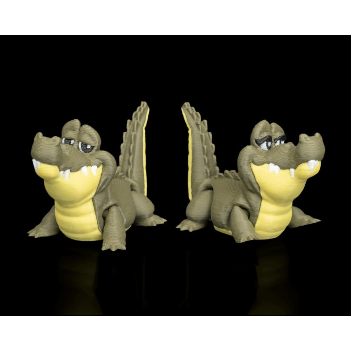 Duo De Crocodiles Rigolos – Figurines Décoratives Made In Occitanie
