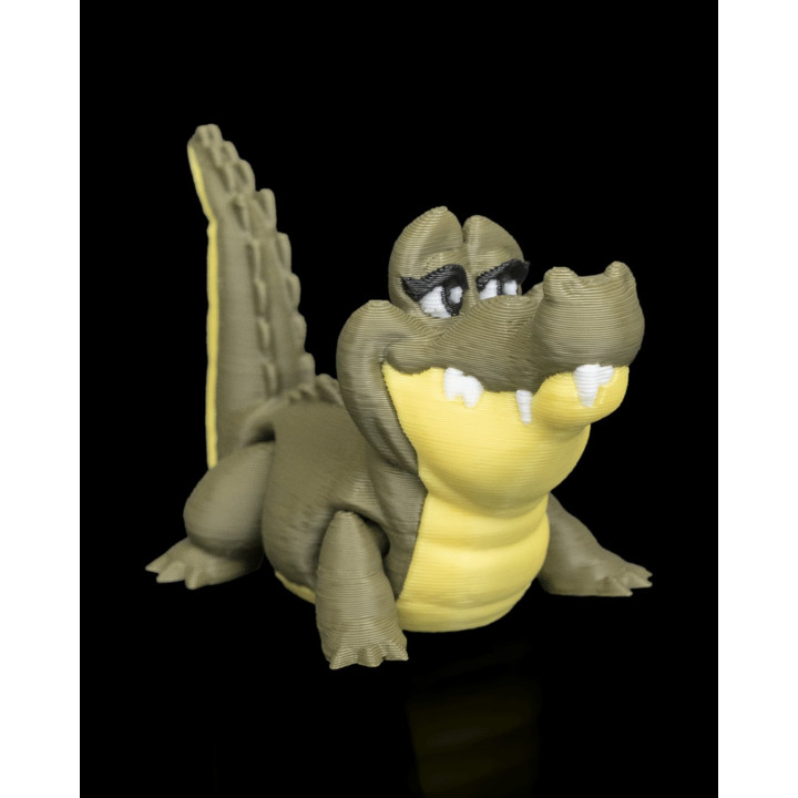 Duo De Crocodiles Rigolos – Figurines Décoratives Made In Occitanie