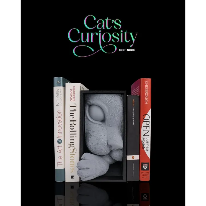 Serre-livres Chat Book Nook – Made in Occitanie