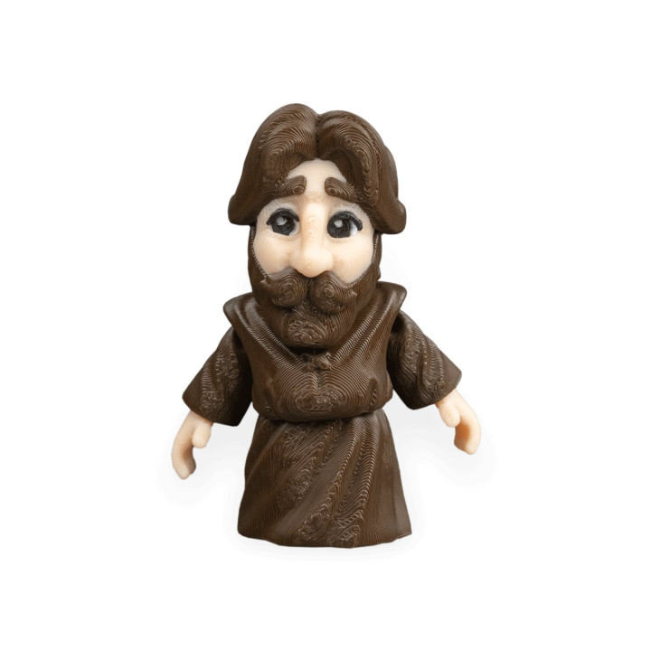 Noah – Figurine Miniature Barbu En Robe, Style Sage Mystique