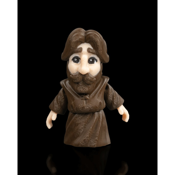 Noah – Figurine Miniature Barbu En Robe, Style Sage Mystique