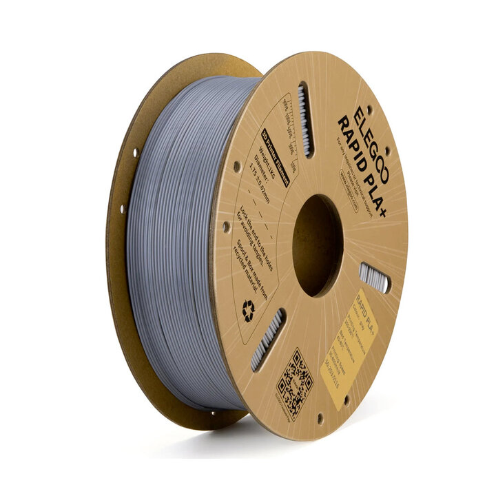 Elegoo - Rapid PLA+ - Gris - 1,75 mm - 1 kg | Maison Drabiec