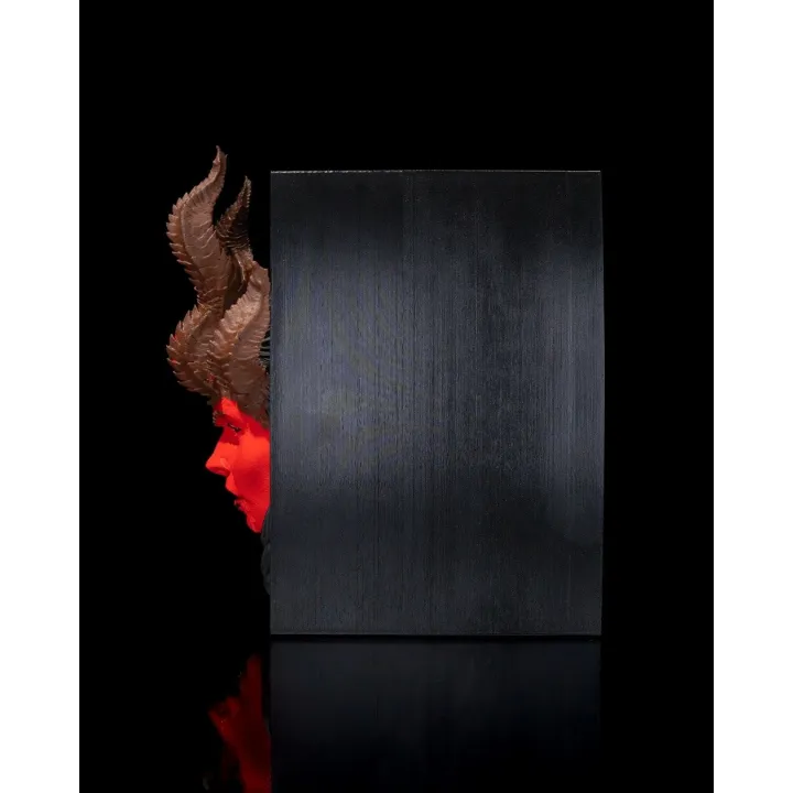 Serre-Livres Démon – Visage Fantastique Avec Cornes & Ailes