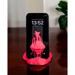 Support Téléphone Flammes – Déco Made in Occitanie