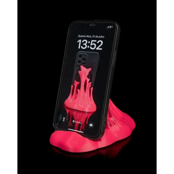 Support Téléphone Flammes Organiques – Porte-Téléphone Décoratif