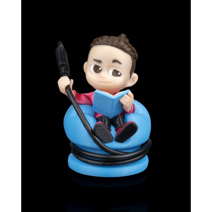 Figurine Range-Câbles "Hold That Thought" – Organisateur De Bureau Original