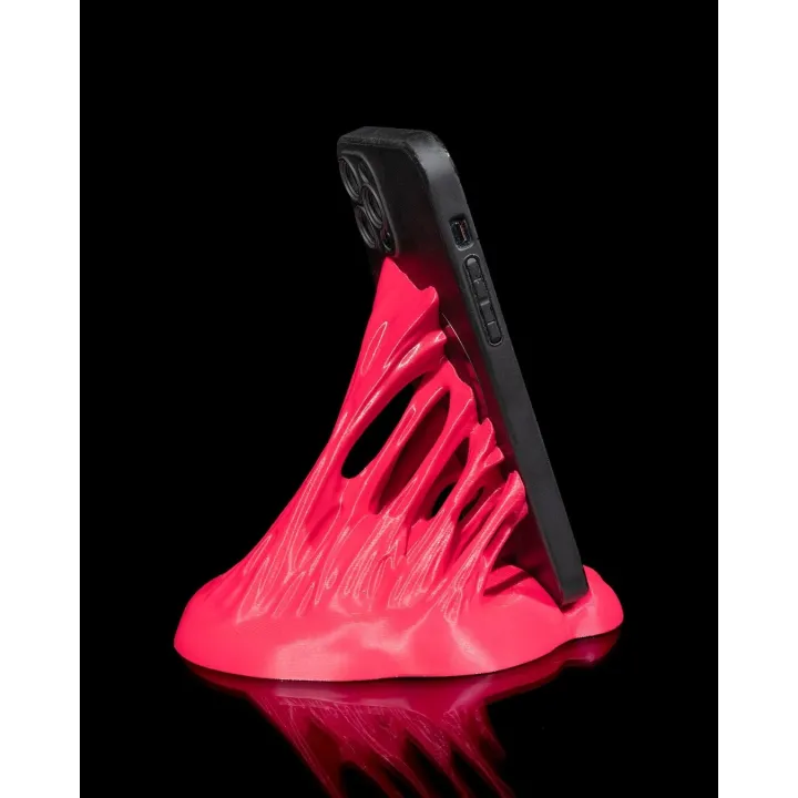 Support Téléphone Flammes Organiques – Porte-Téléphone Décoratif
