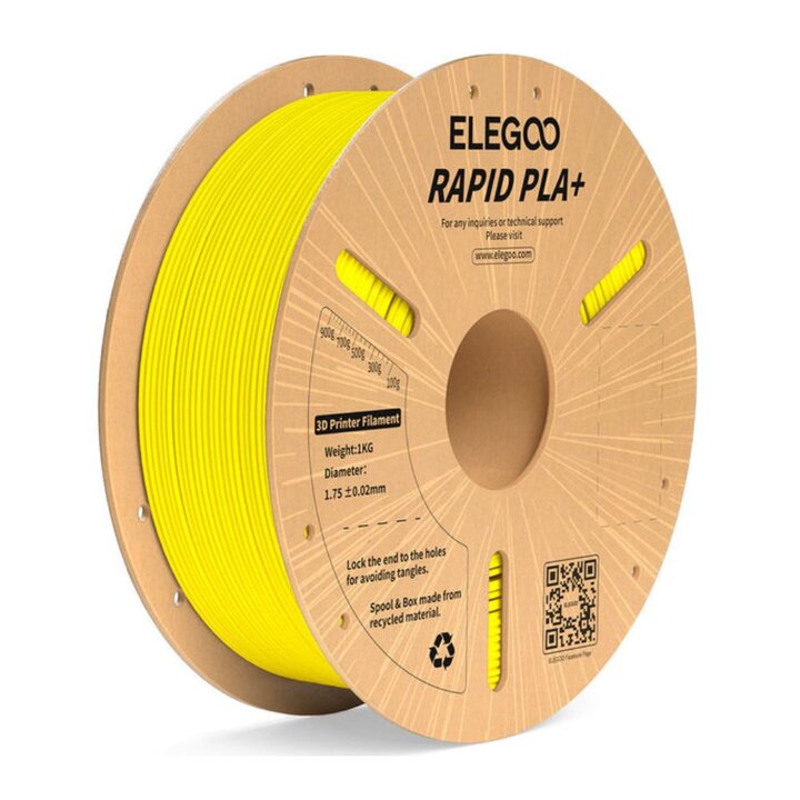 Elegoo - Rapid PLA+ - Jaune - 1,75 mm - 1 kg | Maison Drabiec