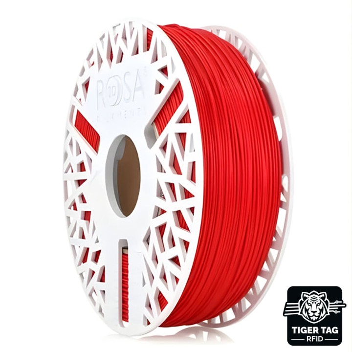 Rosa3D - ABS+ Rouge (Red) - 1,75 mm - 1 kg avec RFID TigerTag | Espace