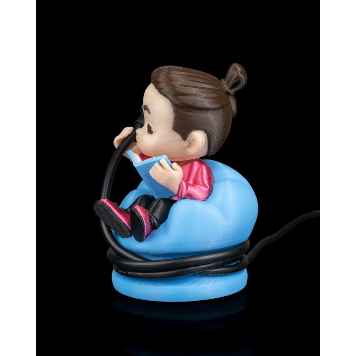 Figurine Range-Câbles "Hold That Thought" – Organisateur De Bureau Original