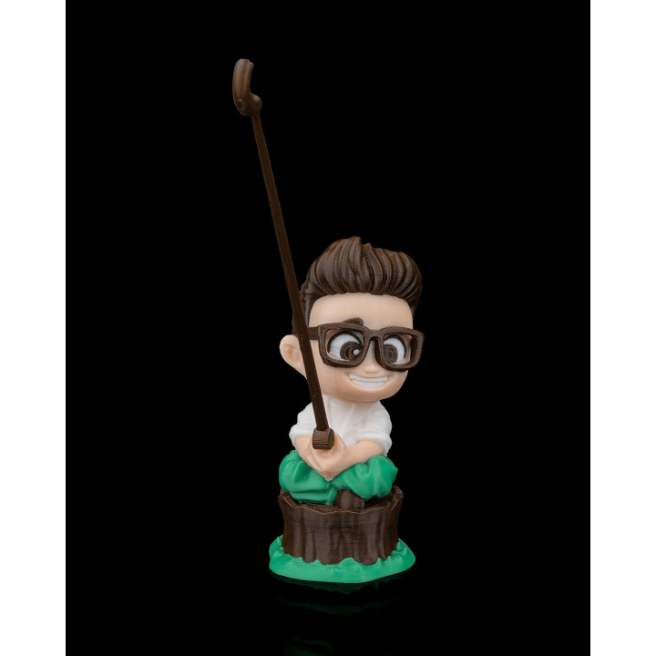 Porte-Sachet De Thé Pêcheur – Figurine Décorative Amusante