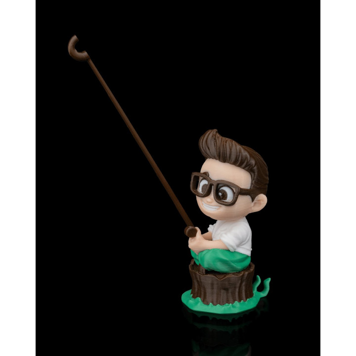 Porte-Sachet De Thé Pêcheur – Figurine Décorative Amusante