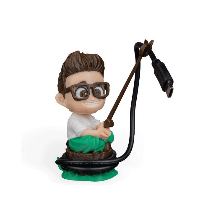 Pêcheur De Câbles – Range-Câble Usb Figurine Humoristique