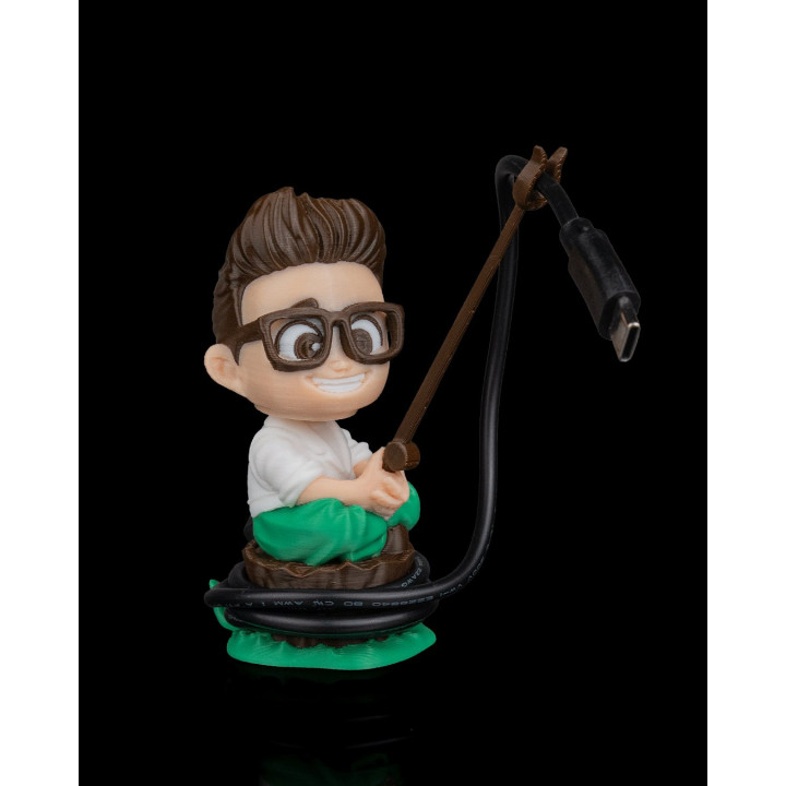 Pêcheur De Câbles – Range-Câble Usb Figurine Humoristique