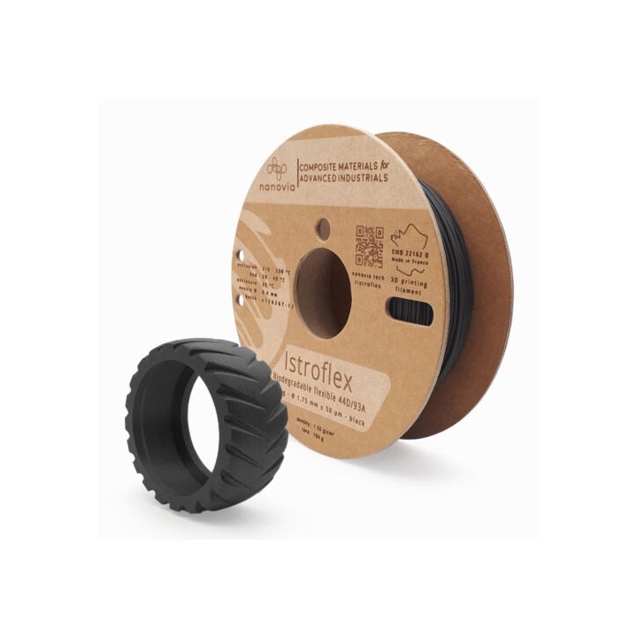 Nanovia - ISTROFLEX (Contact Alimentaire) - Noir (Black) - 1.75 mm - 5