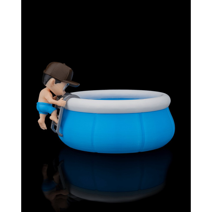 Vide-Poche Piscine Gonflable & Baigneur – Organisateur De Bureau Funky
