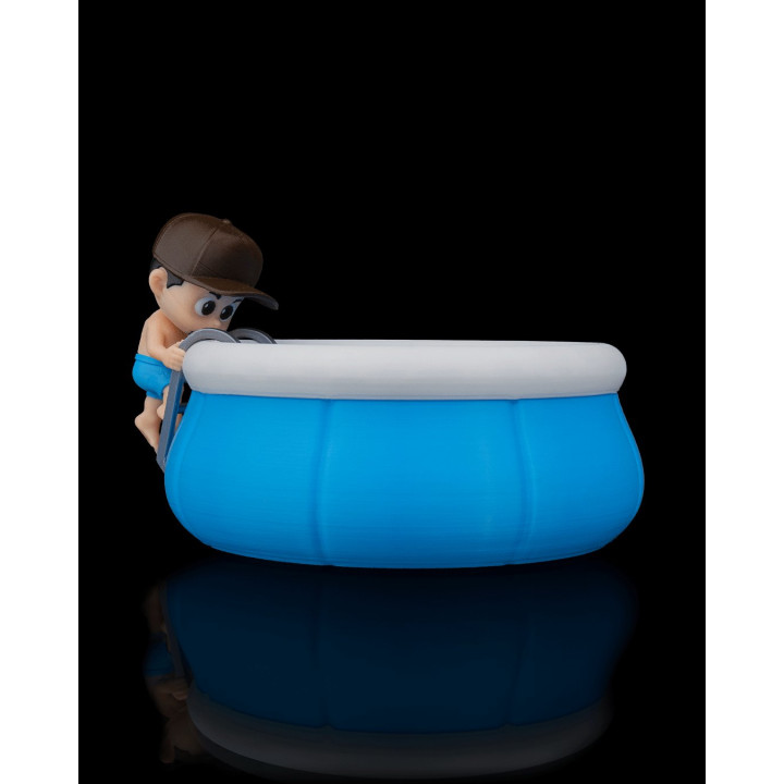 Vide-Poche Piscine Gonflable & Baigneur – Organisateur De Bureau Funky