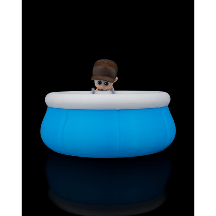 Vide-Poche Piscine Gonflable & Baigneur – Organisateur De Bureau Funky