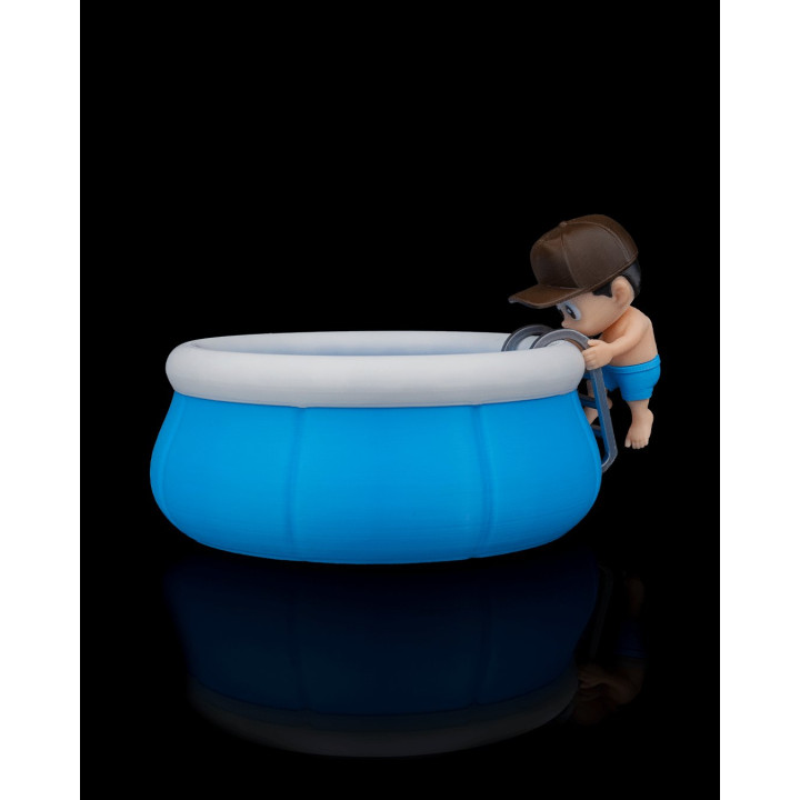 Vide-Poche Piscine Gonflable & Baigneur – Organisateur De Bureau Funky