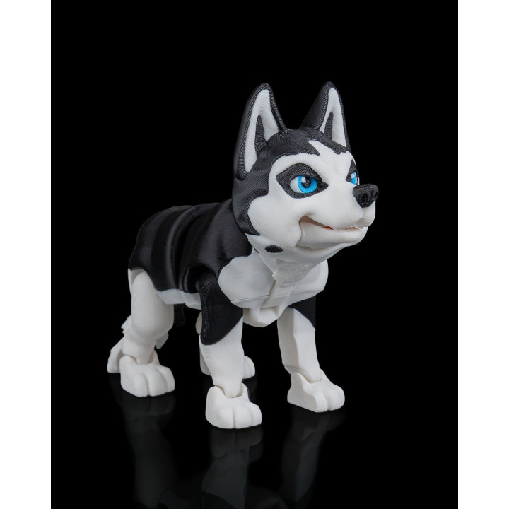 Maya Le Husky – Figurine Articulée Chien Loup