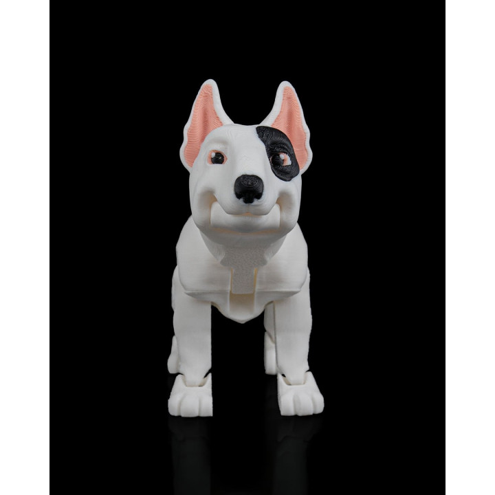 Rex Le Bull Terrier – Figurine Articulée & Niche Secrète