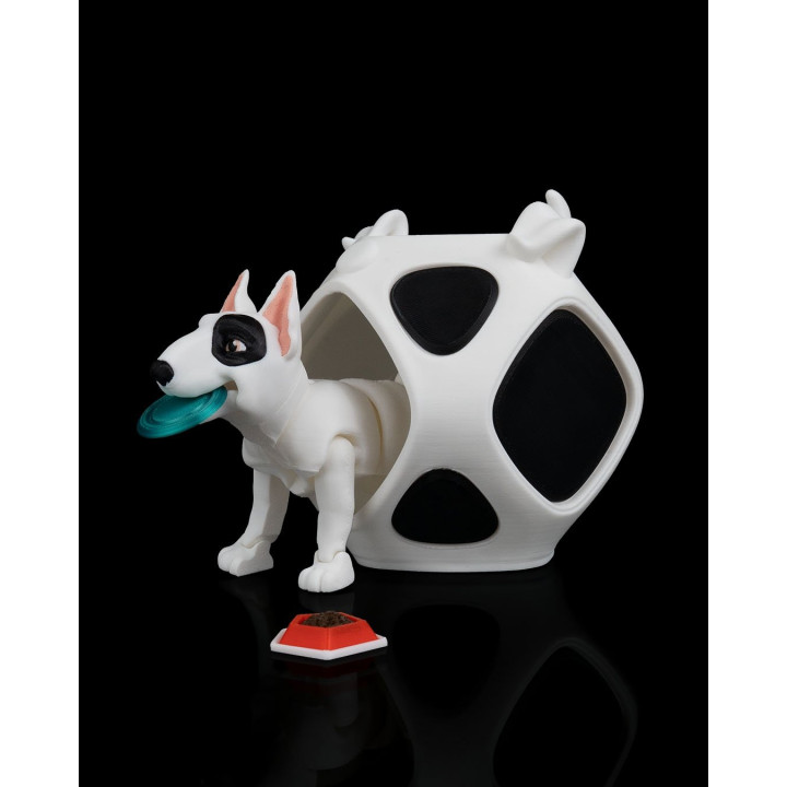 Rex Le Bull Terrier – Figurine Articulée & Niche Secrète
