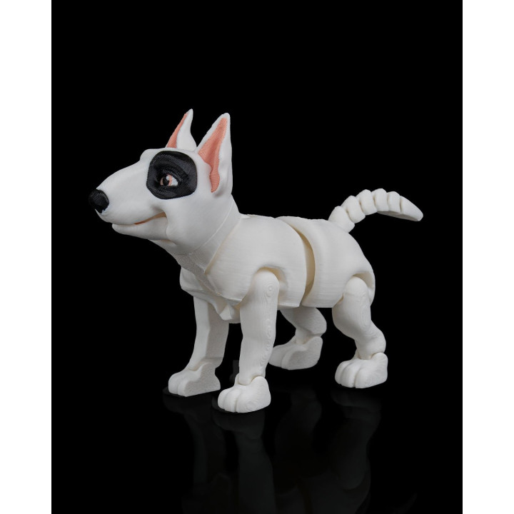 Rex Le Bull Terrier – Figurine Articulée & Niche Secrète