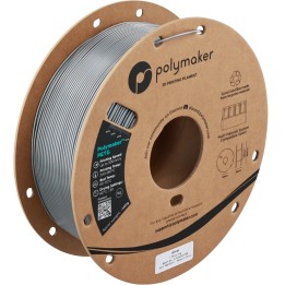 Polymaker - PETG - Argent (Silver) - 1.75 mm - 1 kg | Espace Maker
