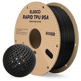 Elegoo - Rapid TPU 95A - Noir - 1,75mm - 1 kg | Maison Drabiec
