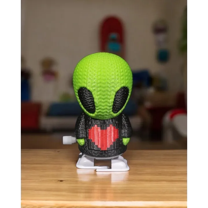 Alien Crochet Mécanique – Figurine Made in Occitanie