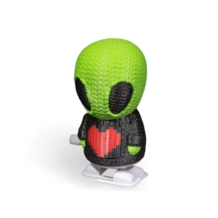 Alien Crochet Mécanique – Figurine Made in Occitanie