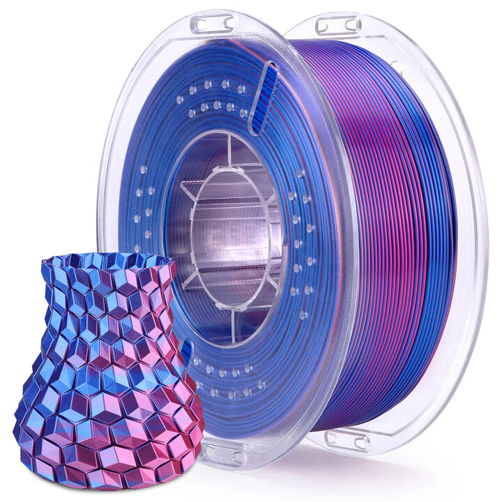 Elegoo - Silk PLA - Bleu Magenta - 1,75 mm - 1 kg | Maison Drabie